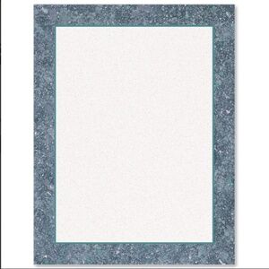 Paper Direct- Blue Patina Border Certificate Paper *(50 Sheets